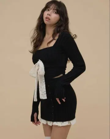 andmary Sasha lace set up black