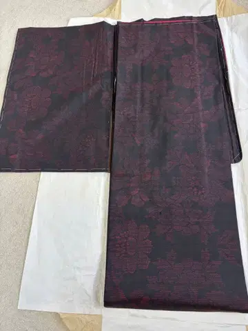 오시마 명주 꽃무늬 기모노