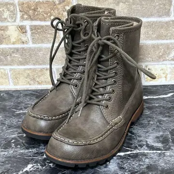 [ 998 ] 새상품급 서울베리 가죽 레이스업 부츠 사이드 지퍼