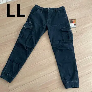 3D 조거 팬츠 방풍 방한 기모 플리스 카라비너 루프 작업복 인디고