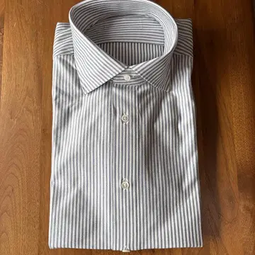 스트라이프 비즈니스 셔츠 긴팔 그레이