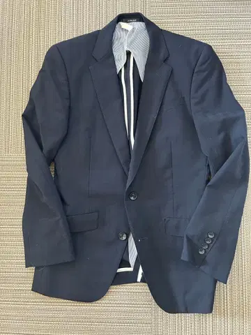 코나카 존 피어스 울트라 슬림 네이비 수트 체크