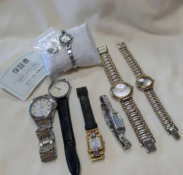 [ 작동 안 함 ] 세이코 쿼츠 여성용 손목시계 7점 묶음