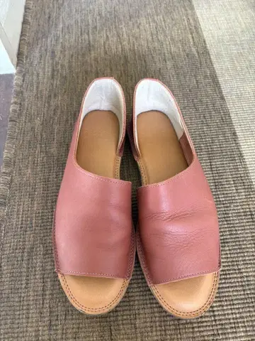 recipe 천연 가죽 오픈토 샌들