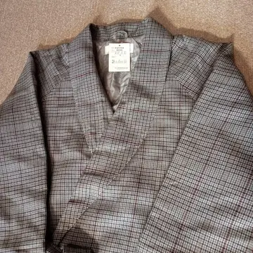 Pierre Cardin 체크 무늬 가운 L 사이즈