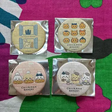 치이카와 베이커리 트레이딩 매트 캔뱃지 4개 세트