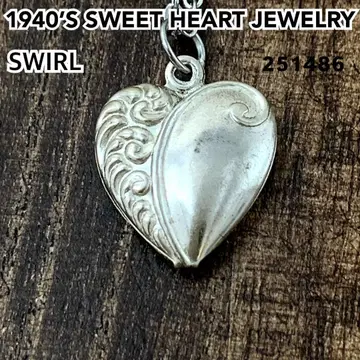 스위트하트 주얼리 SWIRL 소용돌이 실버 빈티지 목걸이