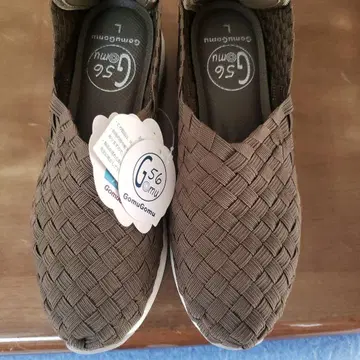 G56 GomuGomu 브라운 뜨개질 스니커즈 L
