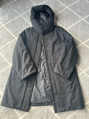 [ 새상품급 ] UNIQLO 유니클로 하이브리드 롱 다운 코트 후드 부착