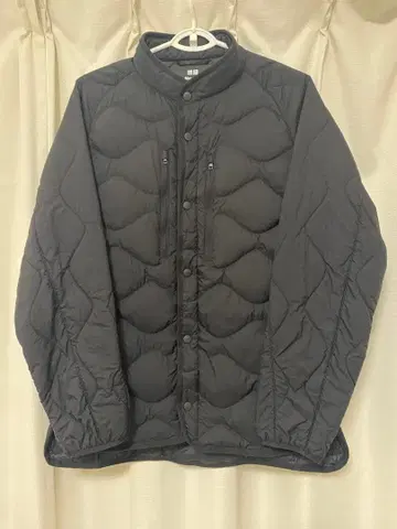 리사이클 하이브리드 다운 자켓 블랙 M 유니클로