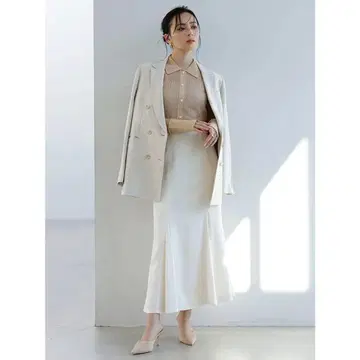 anuans 맥시 새틴 스커트