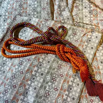 워셔블 기모노 기하학 패턴 허리띠 포함