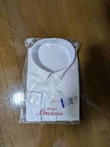 여성용 21호 사이즈 화이트 긴팔 셔츠