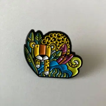 오사카 간사이 만박 컬럼비아 핀 배지 재규어