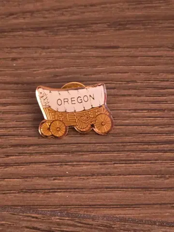 OREGON 오리건 마차 디자인 핀 배지