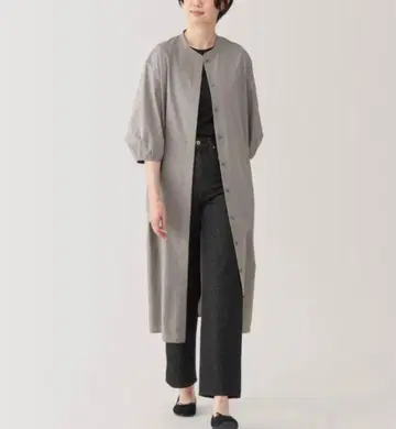 무인양품 7부 소매 원피스 완판 7부 기장 새상품급 MUJI