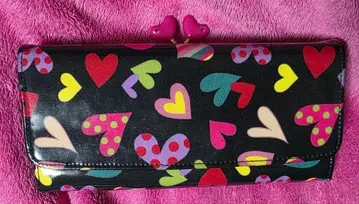 싱크비 레어 하트 무늬 장지갑 컬러풀