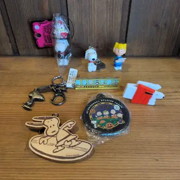 스누피 피규어 키링 7개 세트