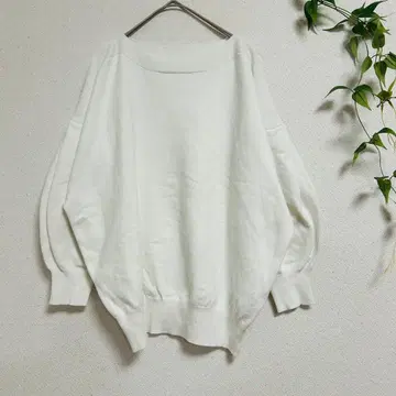 새상품급! 화이트 오프숄더 니트 [ 프리 ]