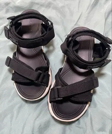 23.5cm 블랙 스포츠 샌들 조정 가능 블랙