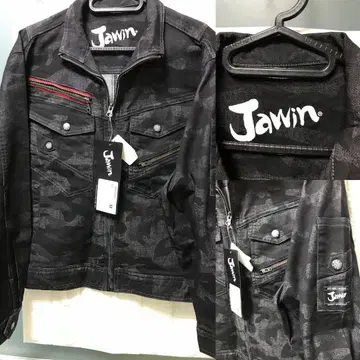Jawin 작업복 인디고 카모플라주 택 포함 미사용 새상품