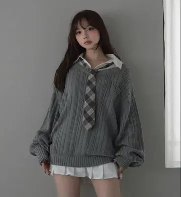 andmary Mimi girls set mini dress gray