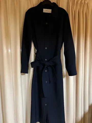 소에주 네이비 셔츠 원피스 S