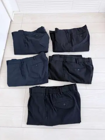 유니클로 UNIQLO 슬랙스 묶음 판매 5장 세트 XL 사이즈