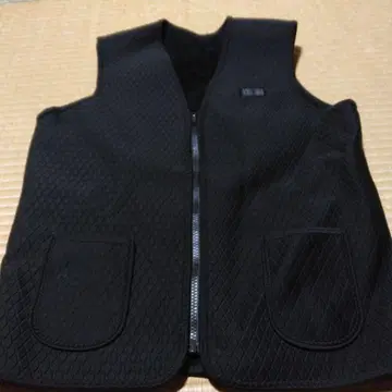 블랙 집업 베스트 US S