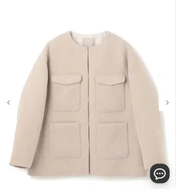 울 블렌드 노카라 코트 UNFILO