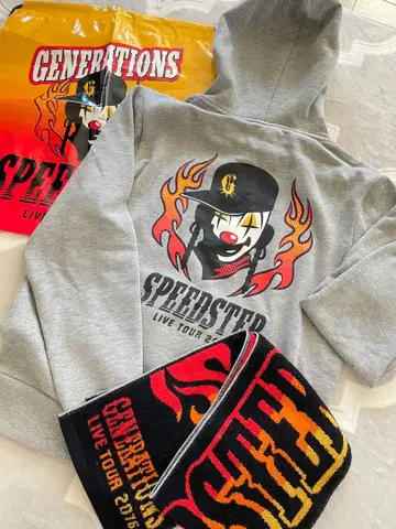 GENERATIONS 스피드스타 후드티 맨투맨 타월 쇼핑백