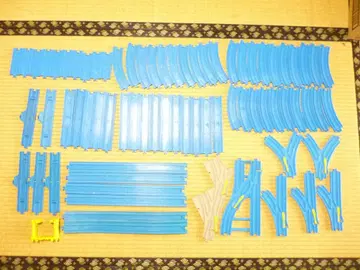 프라레일 레일 세트 파랑 직선 곡선 분기