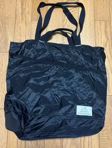 GREGORY 접이식 토트백 블랙