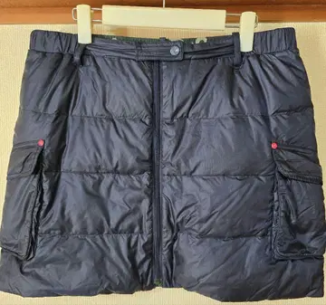 먼싱웨어 네이비 리버서블 스커트 다운 스커트 빅 사이즈