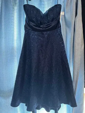 슬리브리스 네이비 원피스 XL