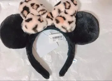 레오파드 무늬 미니 머리띠 디즈니