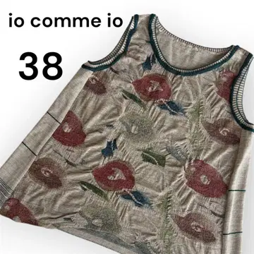[컨디션 최상] io comme io 센소유니코 니트 꽃무늬 베스트 38