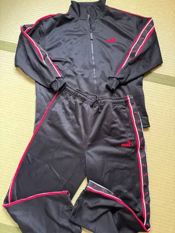 PUMA 저리 세트 블랙/레드