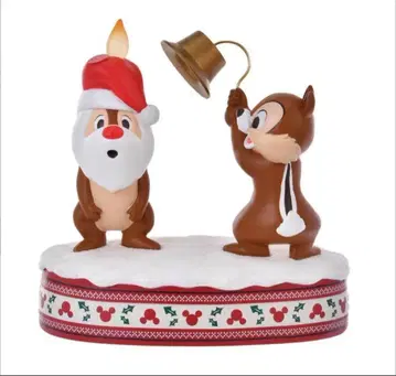 미사용 새상품 칩과 데일 LED 라이트 크리스마스 피규어 디즈니 스토어