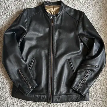 다케오 키쿠치 싱글 램 가죽 라이더 자켓 양가죽 L 블랙