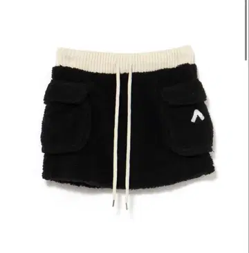 andmary Fluffy mini skirt black