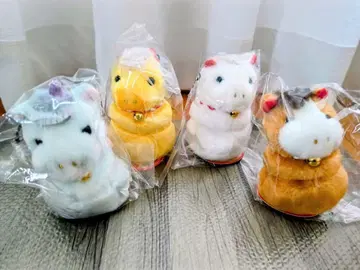 우체국 한정판! 우마못치 x 4종 세트 띠 봉제 인형 말띠 말