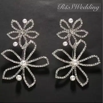 리치 님 빅 사이즈 플라워 펄 귀찌 가공 희망