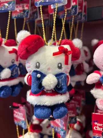 USJ 한정 키티 봉제 인형 키체인