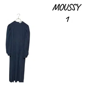 MOUSSY 네이비 긴팔 심플 원피스