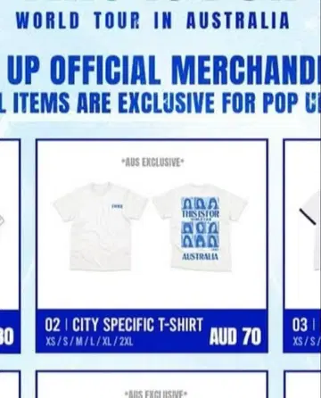 TWICE 호주 팝업 스토어 티셔츠