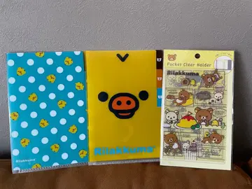 Rilakkuma 키이로이트리 클리어 파일 세트