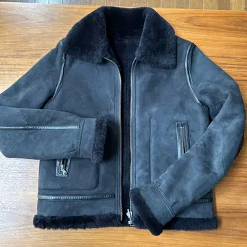 TOMORROWLAND 다크 그레이 무스탕 코트 36 바카