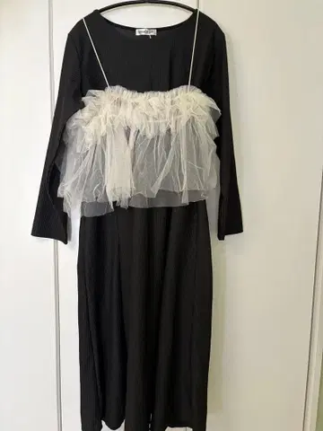 [택 포함 새상품] 시마무라 Hina Style 튤프릴 원피스 3L