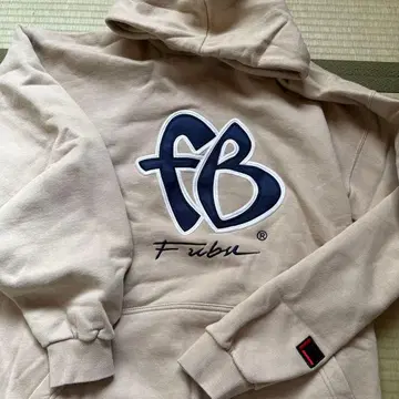 FUBU 프론트 로고 XXL 후드티